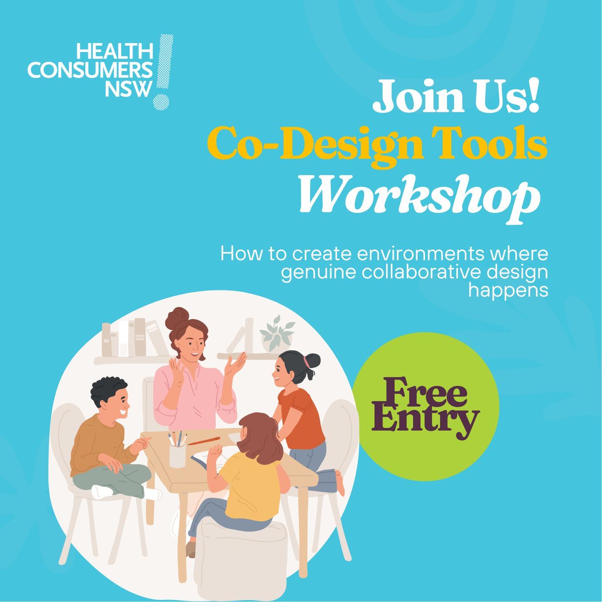 Have you started working with health consumers to co-design services? Are you in Sydney? Then come to our workshop. Free registrations now. buff.ly/3VgMyv5 #healthconsumer #codesign