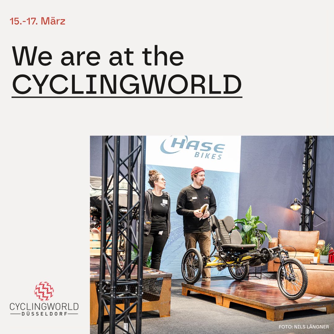 Come to Düsseldorf, Germany 😍 Test drive and a wonderful trade fair await you this weekend ❤️🚲