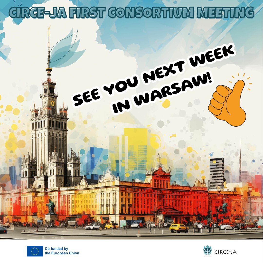 CIRCE_JA's tweet photo. 📢REMINDER 📢

The first CIRCE-JA Consortium Meeting will take place on 21 and 22 March❗️

See You in Warsaw 🇵🇱🧜‍♀️🥟🚋🇪🇺

#circeja #jointaction #meeting #warsaw
@EU_HaDEA @EU_Commission @EU_Health https://t.co/ghsJzhRmCz