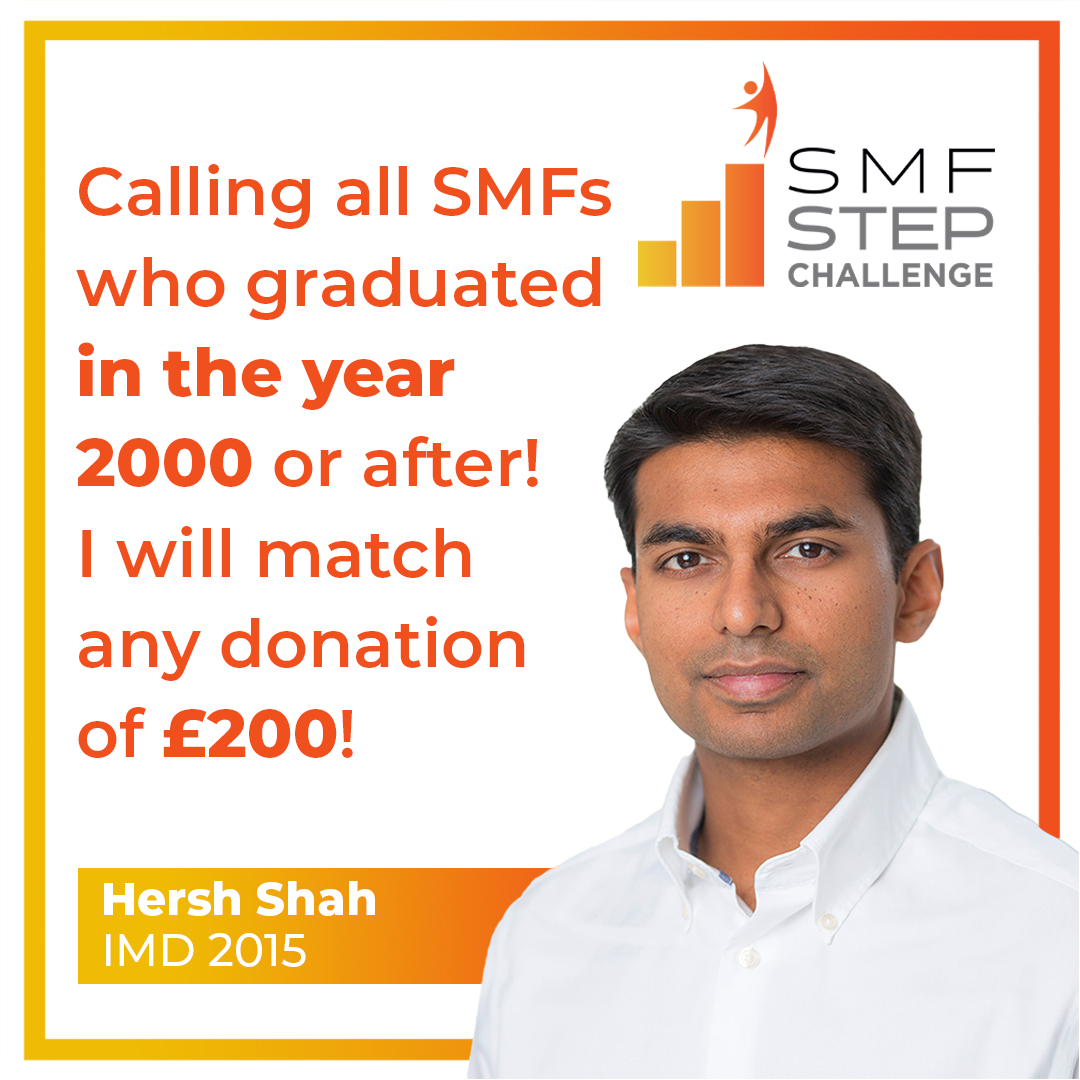 The latest challenge comes from Hersh Shah (IMD 2015) who has pledged ...
