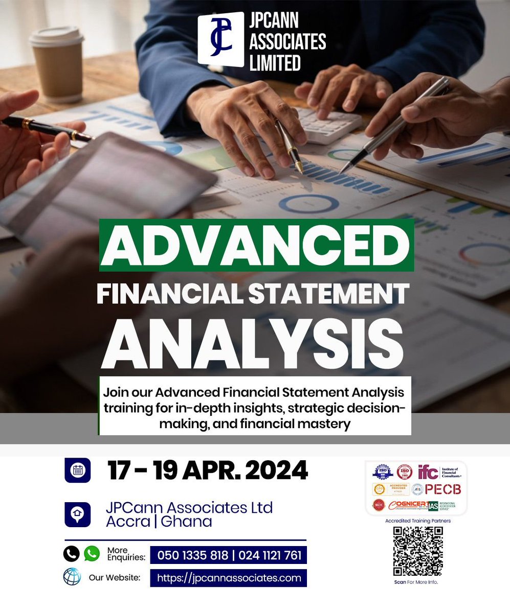 Join our Advanced Financial Statement Analysis training for in-depth insights, strategic decision-making, and financial mastery. 💼🚀 #FinancialAnalysis #StrategicDecisions #CareerGrowth'