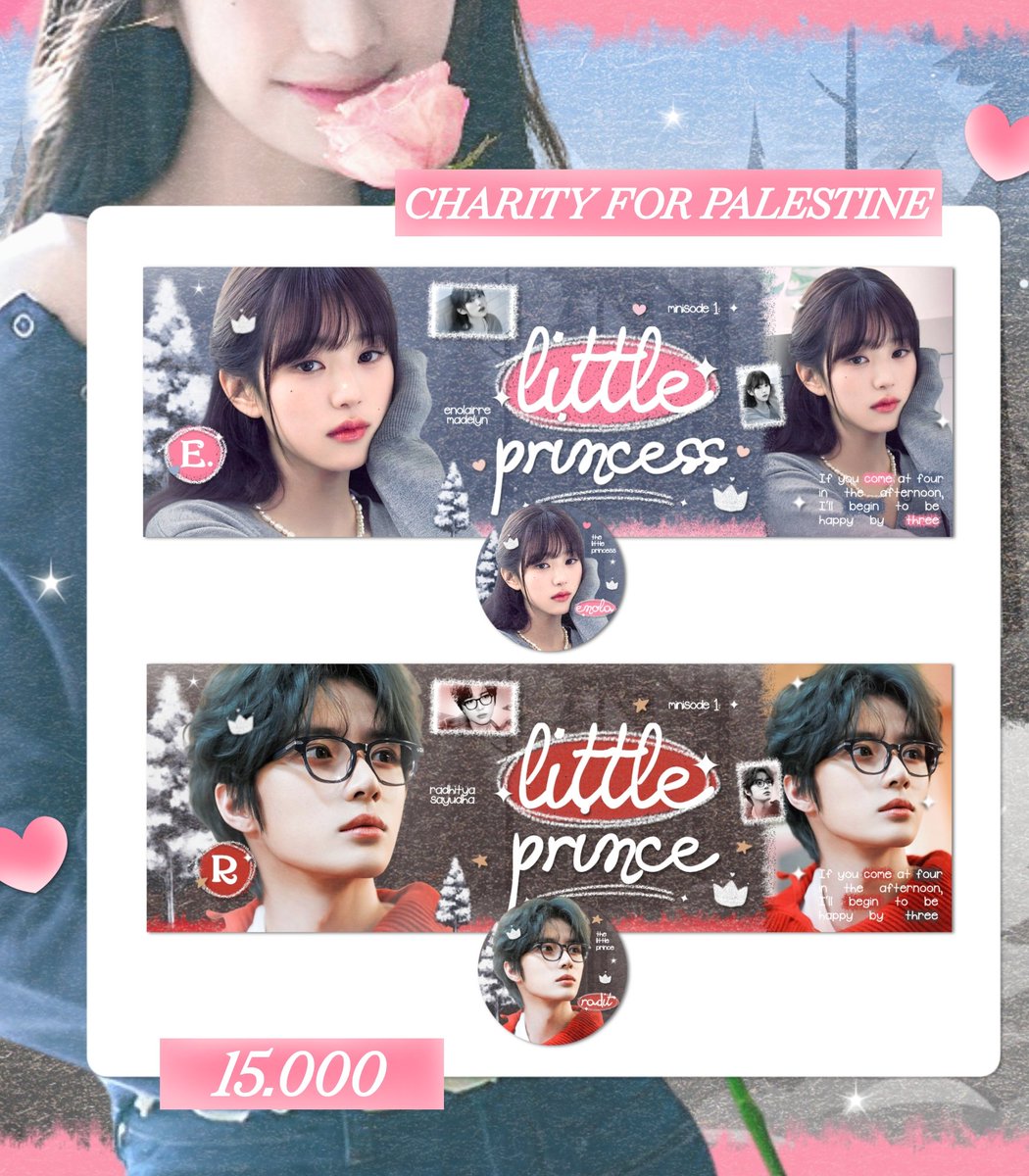 Help repost this? Thank youu! 

Karena tahun ini diberi kesempatan bergabung kembali dalam event charity for Palestine, enola mau open titipan layout Ameera dan Ameer untuk 10 slot 🌹

Dm kalau mau nitip = wajib take = 100% berdonasi ke saudara kita 💖

#zonauang #zonajajan