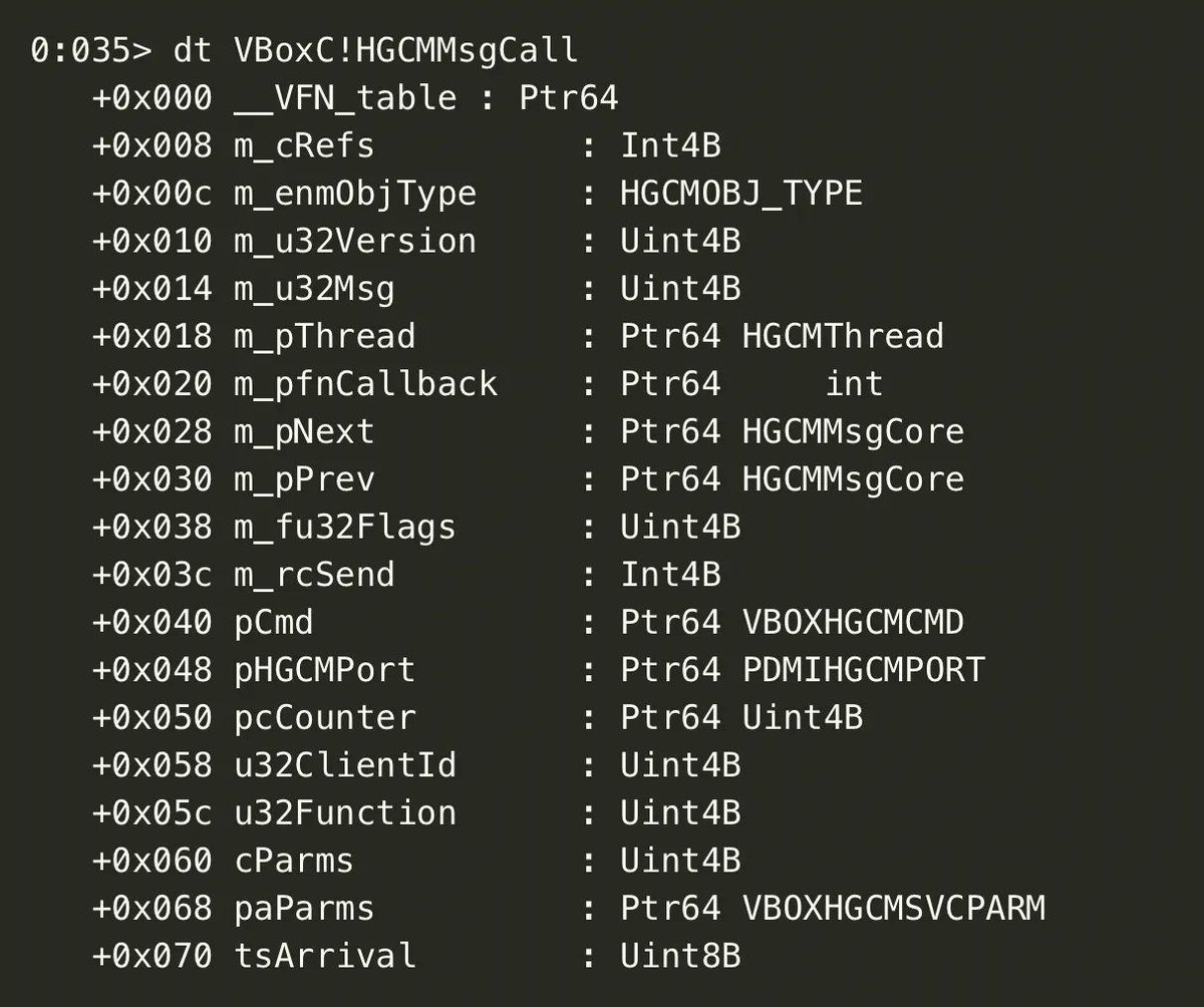 0xor0ne's tweet image. VirtualBox internals, vulnerabilities analysis and exploitation (CVE-2023-21987 and CVE-2023-21991) by @qriousec

qriousec.github.io/post/vbox-pwn2…

#cybersecurity #virtualbox