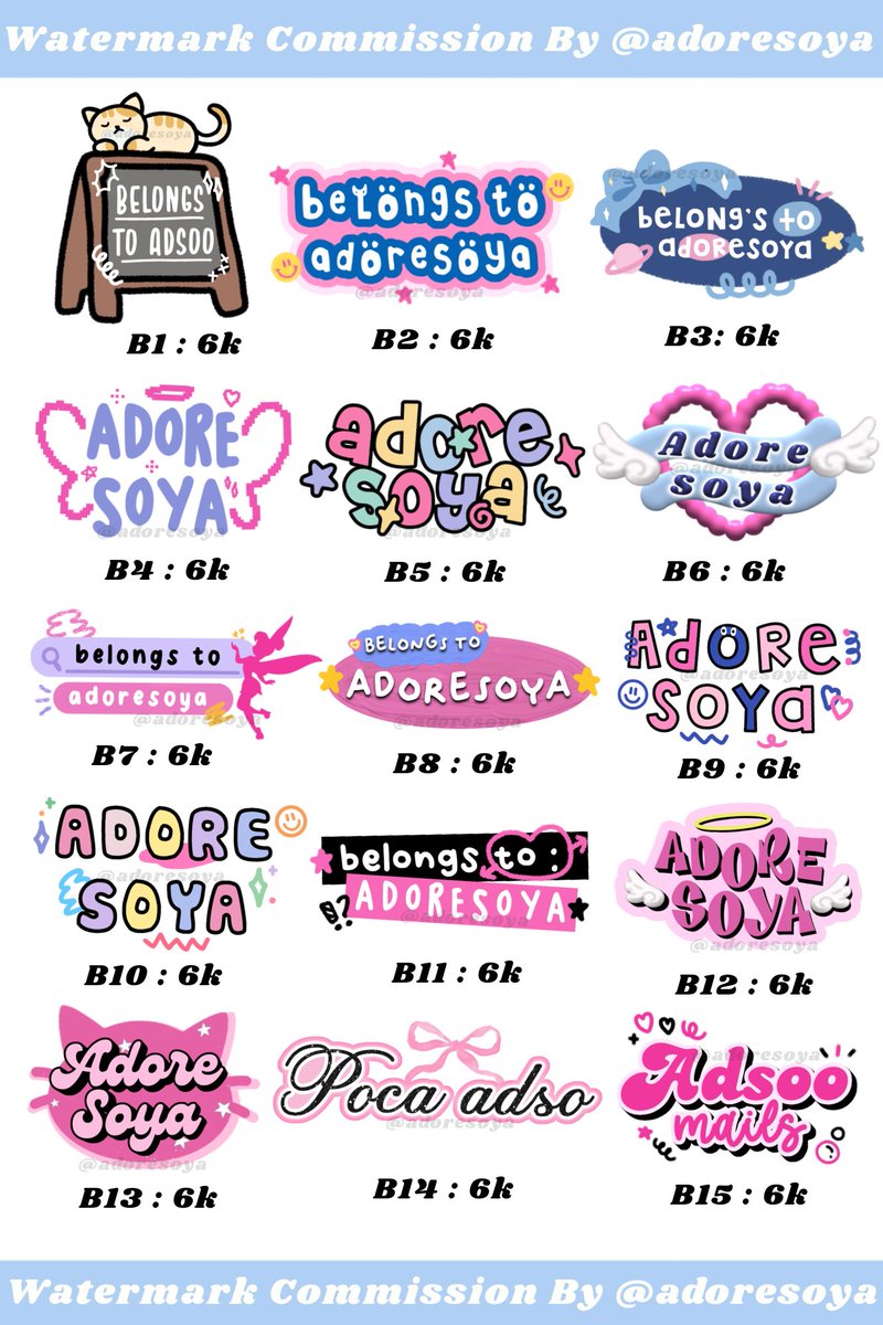 adoresoya's tweet photo. ၄ #zonauang #zonajajan #zonaba ၃

COMMISSION WATERMARK WM 🙌🏻

🌟 Help rt/like 
[‼️] Read tnc on my bio
[📋] Form order by dm 

💰payment Shopeepay/DANA/Gopay

⌛ pengerjaan estimasi 15 menit - 3 jam max 1 hari (tergantung antrian)
 
t. wm watermark commis proof testi mails edit https://t.co/q6GQVINSez