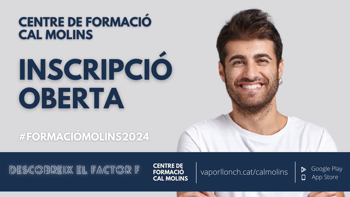 Aj_Sabadell's tweet photo. 📚✏️ Cursos de formació a #CalMolins per a créixer professionalment
📃 Certificats de Professionalitat
🤝🏻 Pràctiques en empreses
🔎 Formació Professional, Contínua i Tecnològica oberta
➕ Info: https://t.co/DRgcgy1Hit
#FormacióMolins2024 #FactorF https://t.co/t4xqmEn4WZ