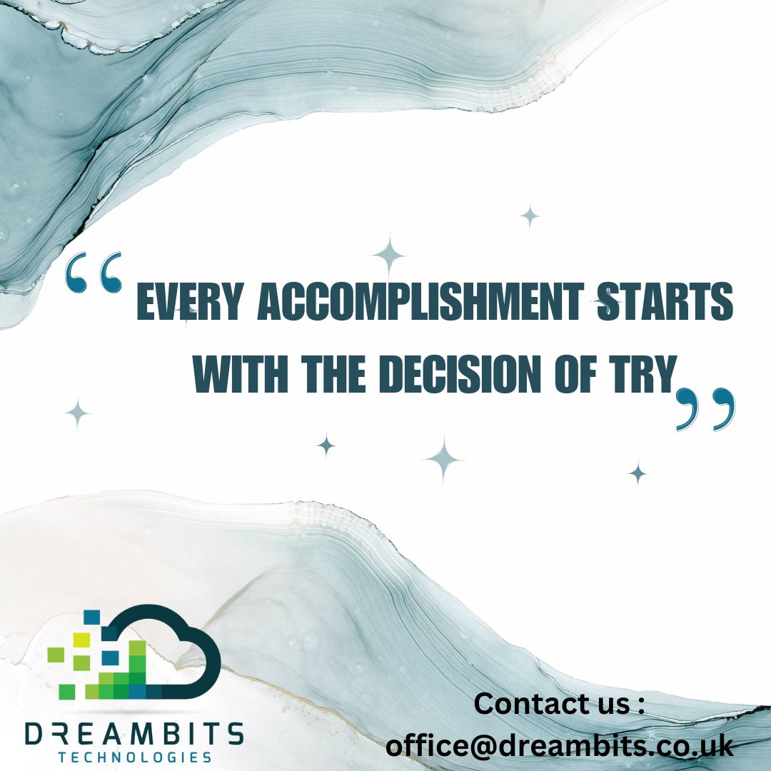 bitsofdream's tweet photo. "Every accomplishment starts with the decision of Try."
.
.
.
#thursdaythought #morningmotivation #odoo #odoocommunity #DreambitsTech https://t.co/UoH5KqlAzO