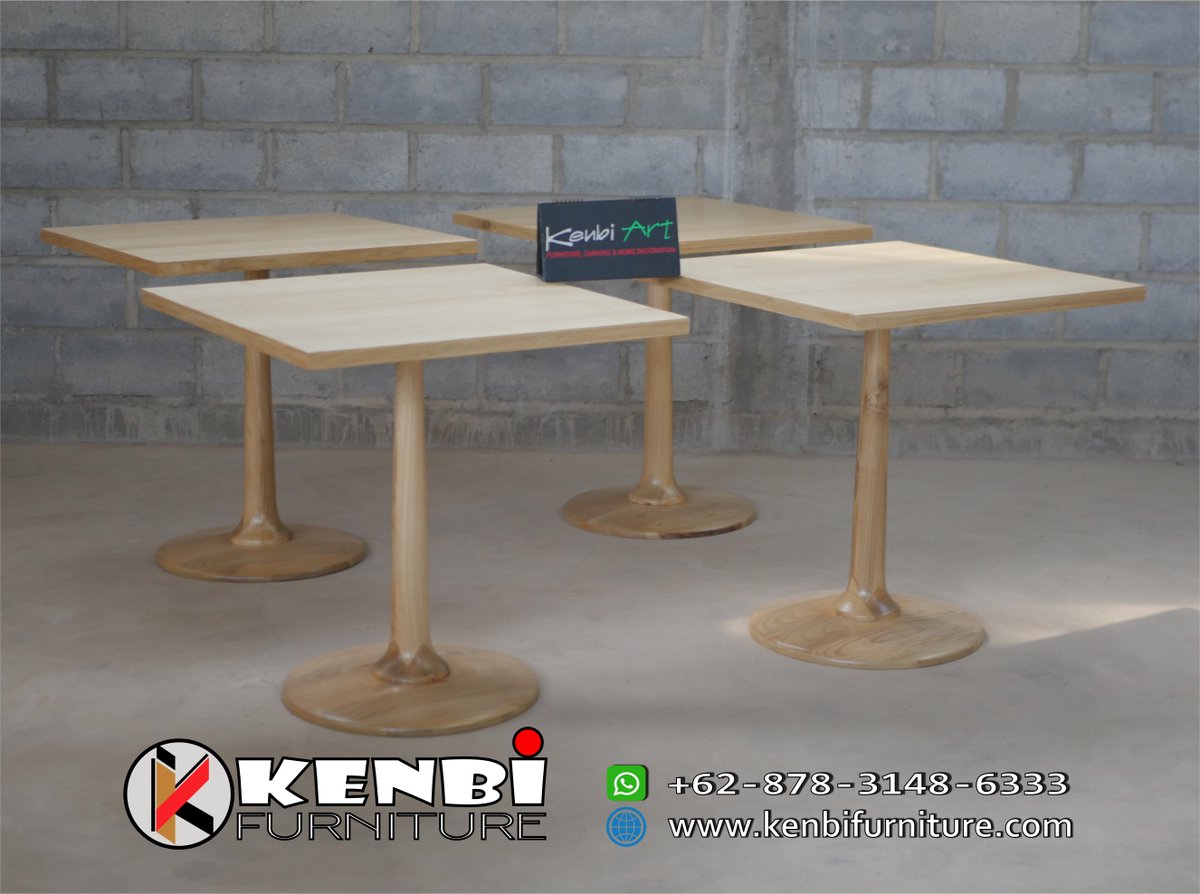 Produsen meja cafe harga terjangkau. Vendor & Produsen Furniture untuk Cafe, Restoran dan Hotel. Kami melayani pemesanan Custom (WA: 0878 3148 6333). #kursicafe #vendorkursi #produsenkursi #vendorfurniture #produsenfurniture #kursicafemurah #bangkucafe #furniturecafe #mejacafe