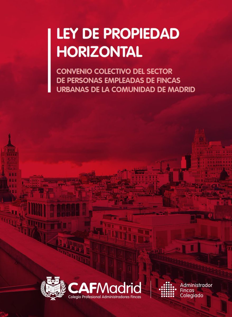 CAFMadrid's tweet photo. ✏️ Nueva edición actualizada de la #LPH con las últimas modificaciones de diciembre de 2023, Convenio #EFUs y tipos de acuerdos a adoptar en una junta de propietarios. #AFColegiados
👇 Descárgala aquí
https://t.co/MFtViIQpM0 https://t.co/irpkuUpdcV