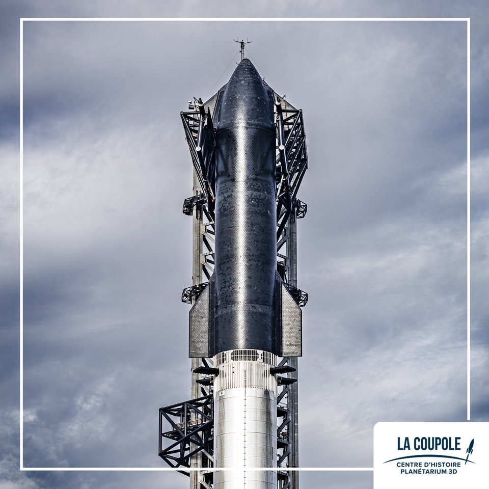 🚀 La fusée #Starship de @SpaceX, maillon important pour ne pas dire essentiel du projet américain de retourner sur la #Lune devrait s’envoler de Boca Chica au Texas aujourd’hui à 🕐13h. Il s’agit du troisième test orbital de ce méga lanceur après les deux premiers échecs en 2023