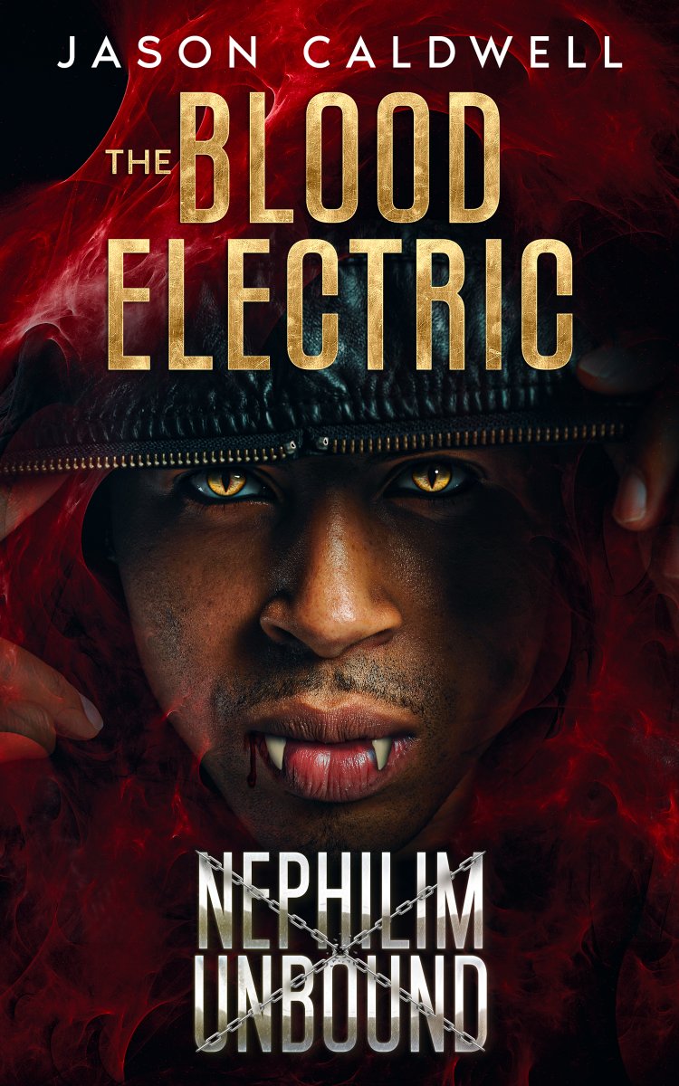 JasonBebop3's tweet photo. The Blood Electric, Nephilim Unbound book 5 comes out a week from today. 
The grandchildren of an angel vs a court of vampires. https://t.co/noccxqSAwd