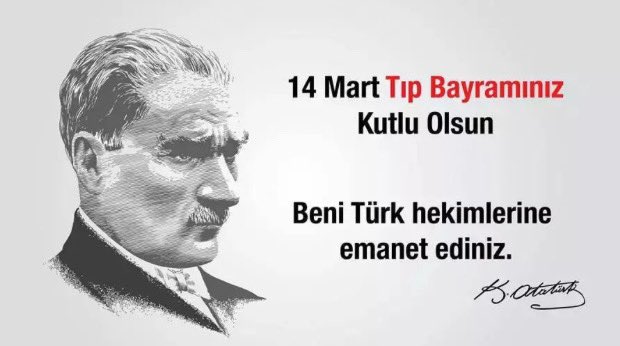 Tüm sağlık emekçisi dostlarımın 14 Mart Tıp Bayramı’nı kutluyorum.