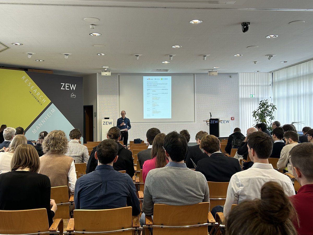 ZEW_en (@zew_en) on Twitter photo The 12th #MaCCI Annual Conference of #ZEW and #UniMannheim starts now! 🎉 We are looking forward to two inspiring days full of exciting discussions and valuable insights into research topics related to #competition and #innovation. <a href="/MaCCIcomp/">MaCCIcompetition</a>
zew.de/VA4259-1/?twt=1 The 12th #MaCCI Annual Conference of #ZEW and #UniMannheim starts now! 🎉 We are looking forward to two inspiring days full of exciting discussions and valuable insights into research topics related to #competition and #innovation. <a href="/MaCCIcomp/">MaCCIcompetition</a>
zew.de/VA4259-1/?twt=1