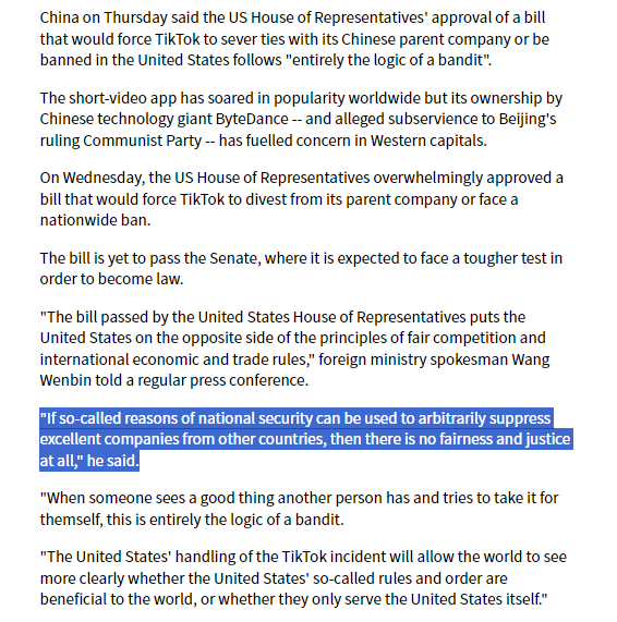 tomgrundy's tweet photo. China outright bans TikTok, Facebook, Twitter, Instagram, Google, Gmail, Spotify, Wikipedia, LinkedIn, WhatsApp, YouTube, Snapchat, Quora, Slack, Netflix, Tumblr, Vimeo, NY Times, Guardian, Washington Post, Bloomberg, HKFP, the BBC, Reuters, TIME, NBC, CBC, ABC. Explain it! https://t.co/GXO5G4uSJN