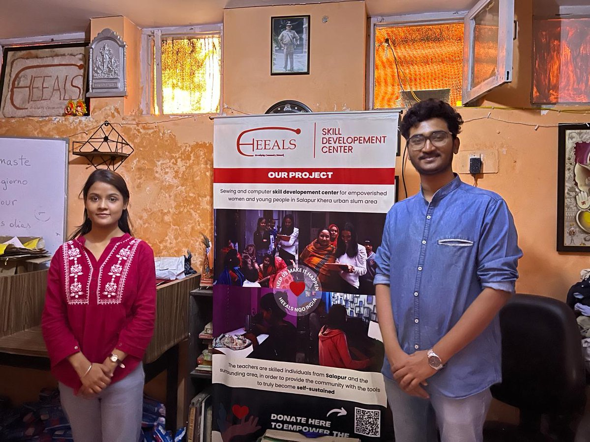 We welcome our New Volunteer Heer and Jayaram in our Food and Mood Program. #foodmood #heeals #heealsngoindia #ngoindia #volunteer #explorepage #fyp #love #happiness #kindness #schools #children #volunteering #internship