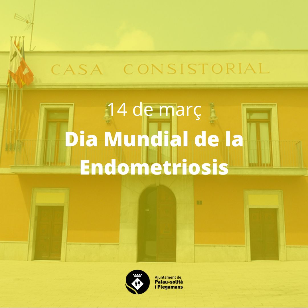 🟡 La façana dels equipaments municipals s'il·luminaran de groc per celebrar el Dia Mundial de la #Endometriosis.

#PalausolitaiPlegamans #PsiP