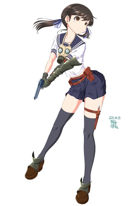 #オリキャラは性癖の見本市 華奢だけど強うそうな女の子が好きなんだろうと思います 