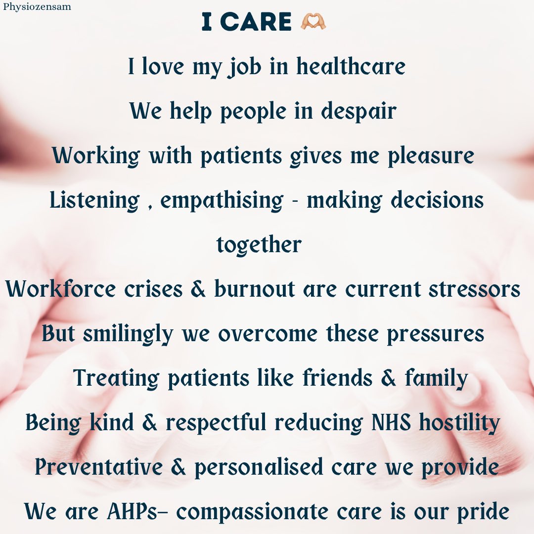 #AHPsCreative Some thoughts I would like to share Because I care 🫶🏼 We do the best we can 🙏 This is dedicated to all @WeAHPs @AHPs4PH @AHPsEverywhere @SurreyAhps @thecsp