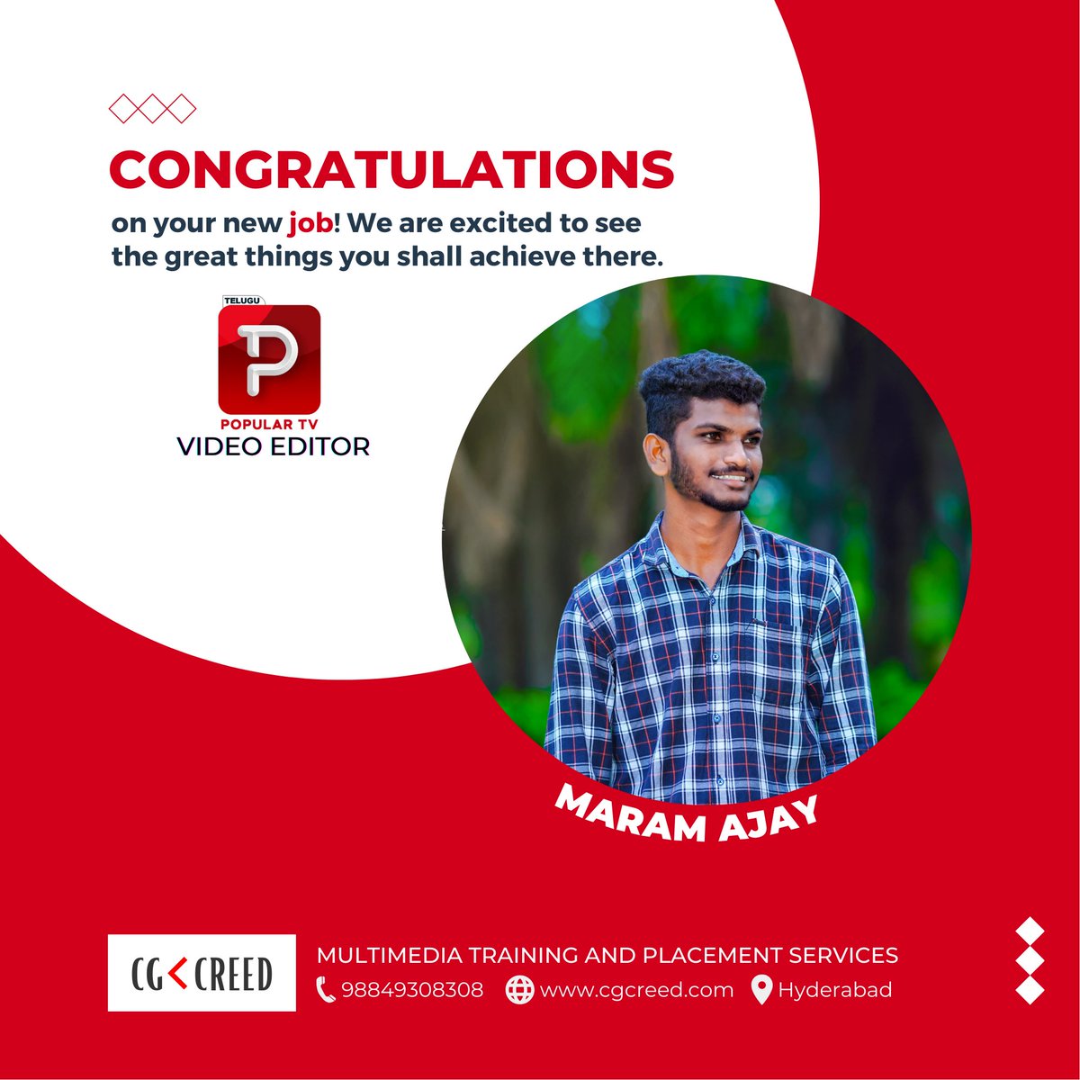 cgcreed_a's tweet photo. Congratulations on your recruitment. Wish you much success ahead.
#vfx #compositor #editor #videoediting #videoedit #visual #artist #animationacademy #vfx #cgcreed #gamingacademy #cgcreed #motiongraphics #3danimators #placement #graphicdesign https://t.co/AjC6klZdEq