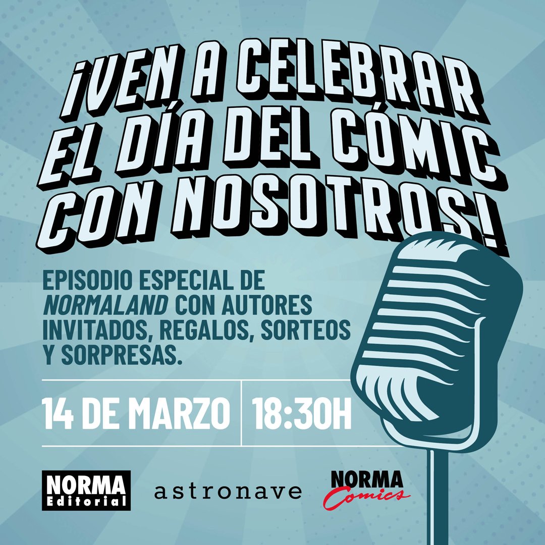 NormaEdManga's tweet photo. Hoy a las 18.30h en @NormaComics. 👀
¡Os esperamos! https://t.co/pIXfuh5V1q