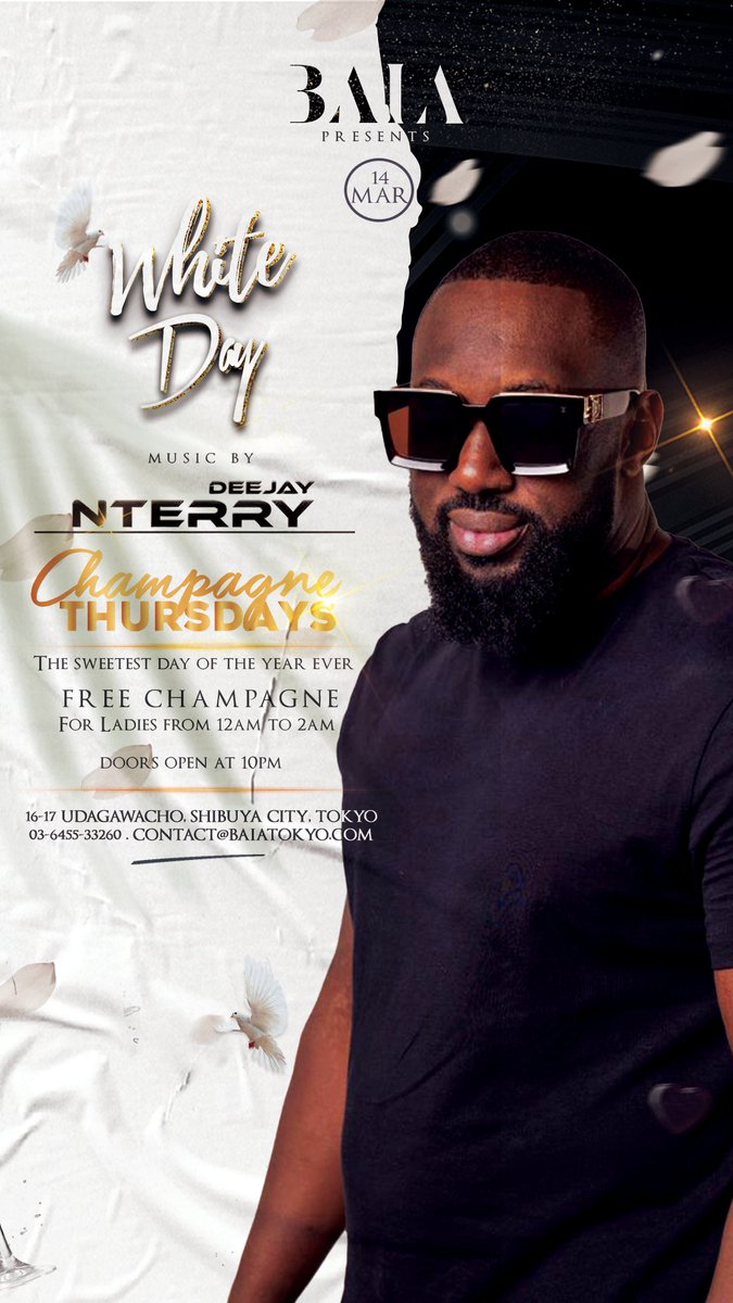 ハッピーホワイトデー！🤍
Come celebrate this second round of #ValentinesDay with #BaiaShibuya!