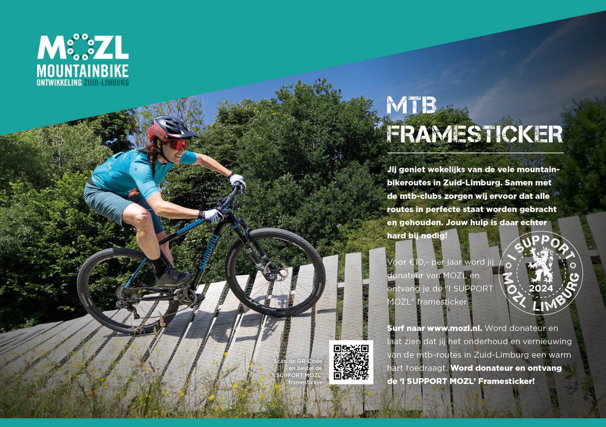 We wensen je een SPORTIEF weekend!

Als je op een van de 26 Zuid-Limburgse MTB routes rijdt, denk dan even aan ons....⛏️🪚🪓

Steun het werk aan de #mtbroutes in #zuidlimburg via deze link: mozl.nl/mtb-framestick…
#mozl #mtbzuidlimburg #mtblife #mtb