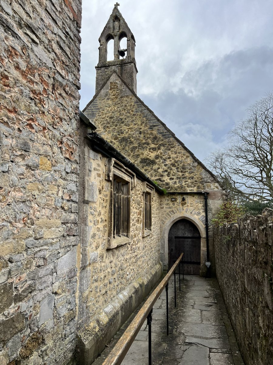 I was walking around #glastonbury late yesterday afternoon &amp; hoping to take a look in #stmargaretschapelglastonbury where I am performing a wedding blessing in May. 
Unfortunately, it closes at 4pm. Here’s a pic of the outside. 
It’s a beautiful building, steeped in history.