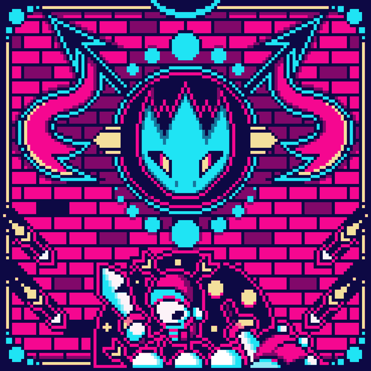 MoopiePumps's tweet photo. "Levantando Su Espada No Mató Al Dragón, Condenando Su Alma A Pagar Por Su Traición"
#Pixelart https://t.co/1l87tDyws5