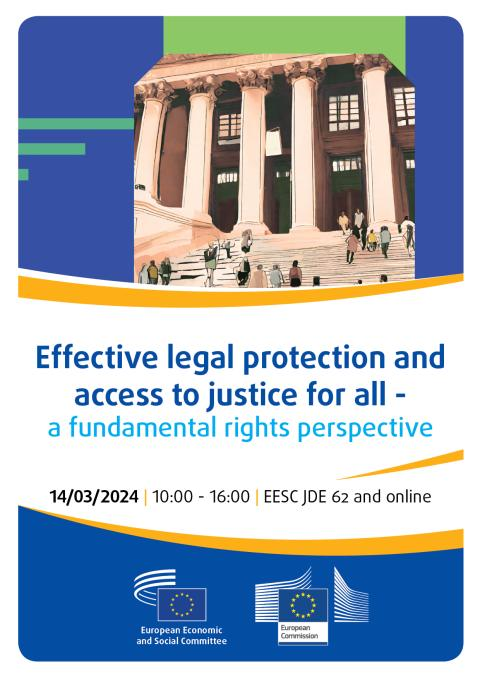 ⚖️Join us now at the <a href="/EU_Justice/">EU Justice</a> <a href="/EU_EESC/">European Economic and Social Committee</a> Seminar on access to #justice to discuss:

💻digitalisation of justice 
🟰 access to justice for all

👁️Webstream: europa.eu/!xwF63T
📑EC report: europa.eu/!tPmr77
📒 EESC #FundamentalRights reports: europa.eu/!XGjg9m