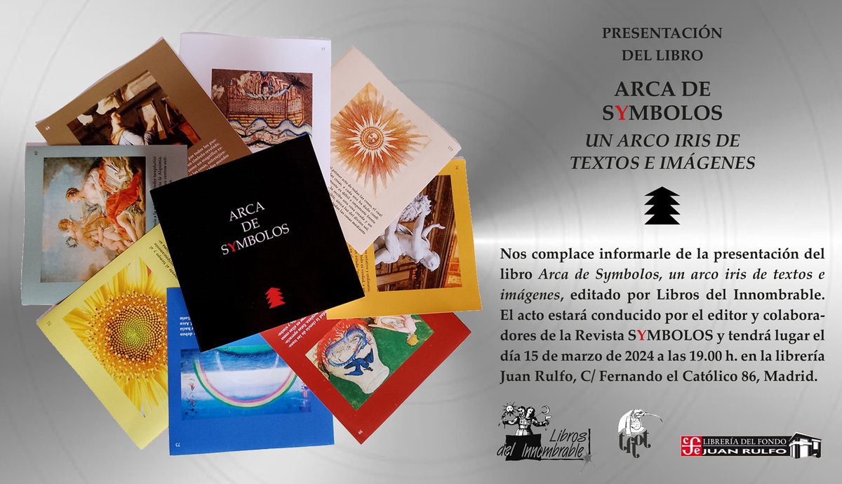 LibrosdelInnomb's tweet photo. Presentación de Arca de Symbolos. #madrid #madridescultura #symbolos #librosdelinnombrable #hermetismo #presentacion https://t.co/4FiApuFbhm https://t.co/FioOZ8gsUH