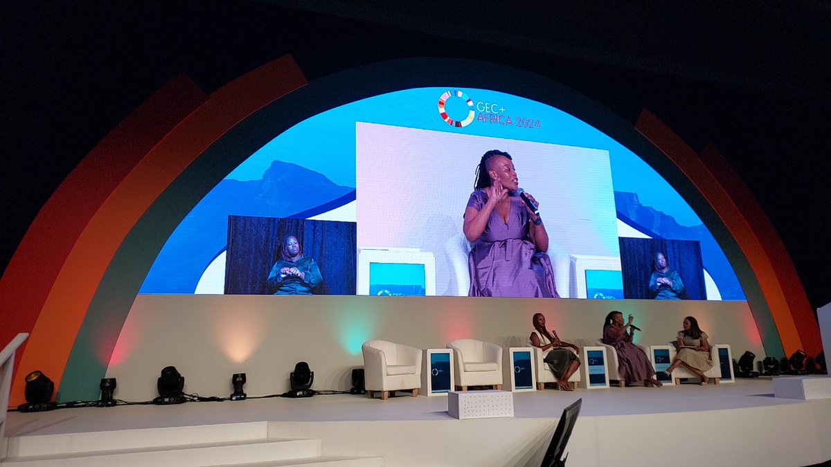 ThinkroomSME's tweet photo. A power female panel on Philanthropy as a Catalyst for Entrepreneurship. The panelists are Winnie Karanu, Microsoft Philanthropies Lead for Sub-Saharan Africa, Zimkhitha Peter - Chief Executive Officer - Allan Gray Orbis Foundation.

#GECPlusAfrica24 #GECAfrica https://t.co/c6EFSy53Ny