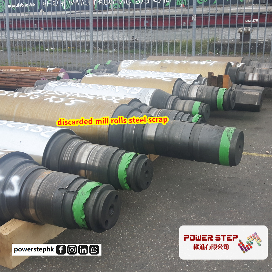 PowerStepHK's tweet photo. *discarded mill rolls steel scrap*
https://t.co/tA1cPwLxQn is always in business of metal scrap recycling.  
Interest to cooperate pls contact via whatsapp +85260669186 / wechat +8613923192733 / mail: VDBSWA@GMAIL.COM
#aluminiumscraprecycling #cclscrap #metalrecycling #steelscrap https://t.co/IkVM3d2B6K