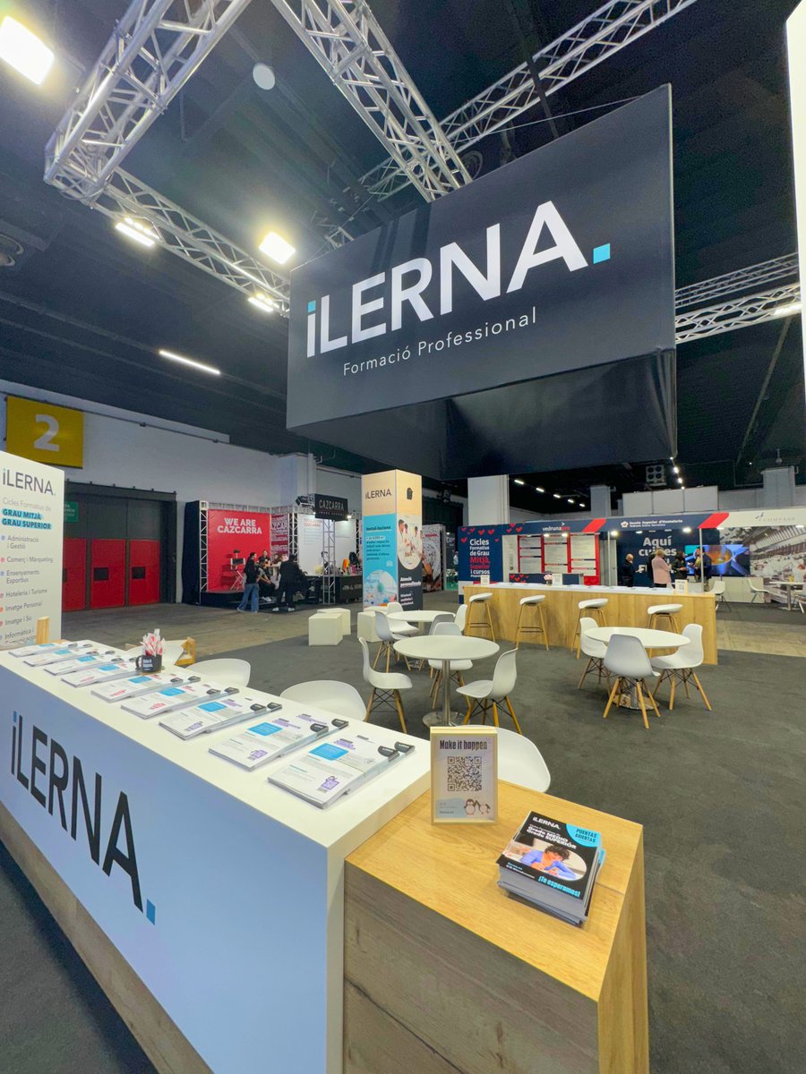 🙌 Segon dia del Saló de l'Ensenyament de Barcelona! 

📍 Stand 344 del Pavelló 2, nivell 0, carrer C. 

#LivingILERNA #FormacióProfessional