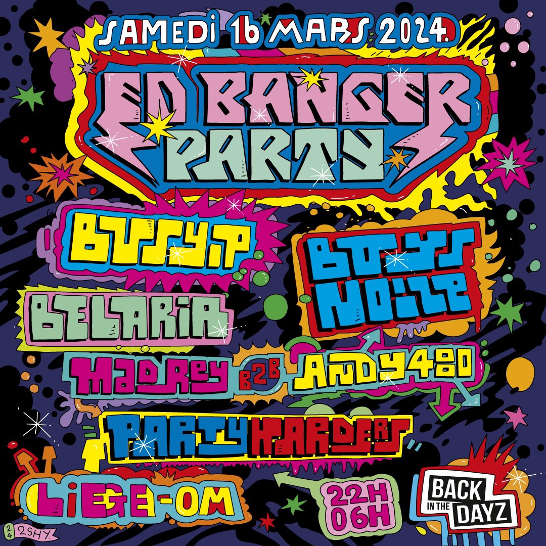 edbangerrecords's tweet photo. Next stop : SAMEDI 16 Mars 2024 @ LIÈGE 🇧🇪 OM 

Tickets : https://t.co/cjHpE01K8K https://t.co/AxZHFkXllA