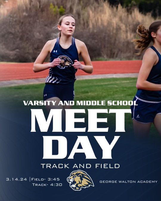 LCALionsSports's tweet photo. 👟 TRACK AND FIELD MEET DAY
🗓️ March 14
📍 George Walton Academy
⌚️ 3:45pm Field Events
⌚️ 4:00pm Track Events
📊 https://t.co/qJokJ2yL2f

On Your Marks…Set…GO LIONS! 🦁 https://t.co/9tvZvdhp9q