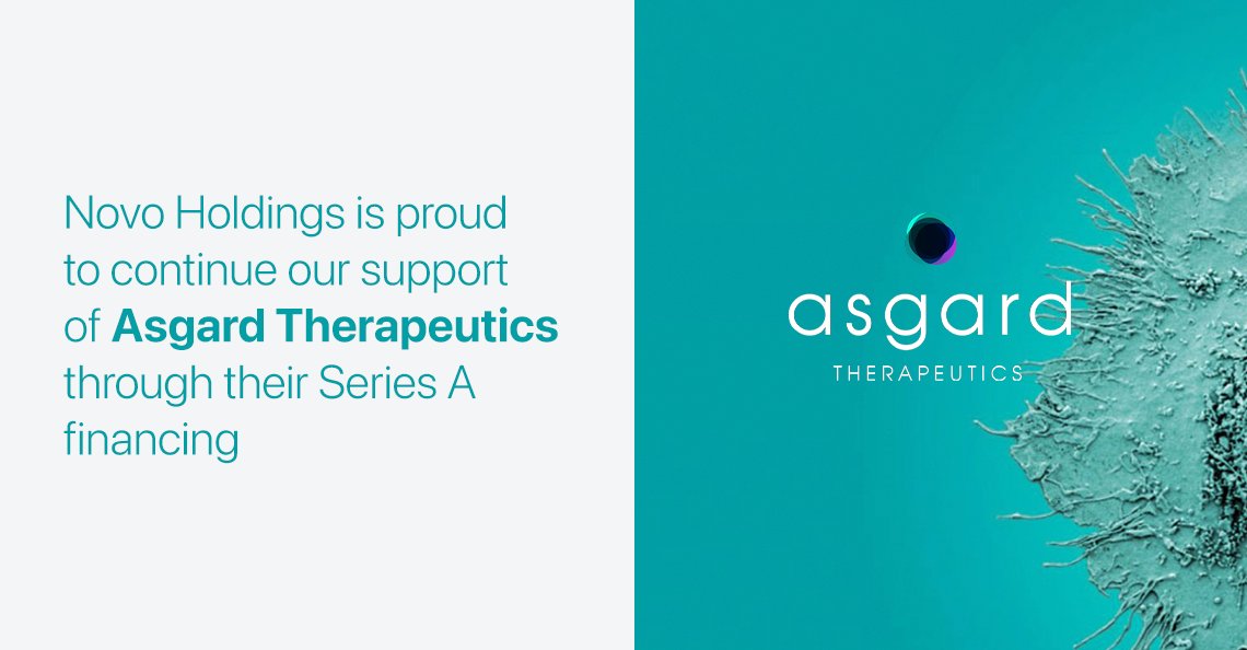 We continue our support for @AsgardThx as an investor in their Series A financing, co-led by RV Invest and @JNJInnovation. Asgard leads the field of in vivo cell reprogramming to treat cancer, with a unique approach to turn tumor cells into immune cells.  In their earlier