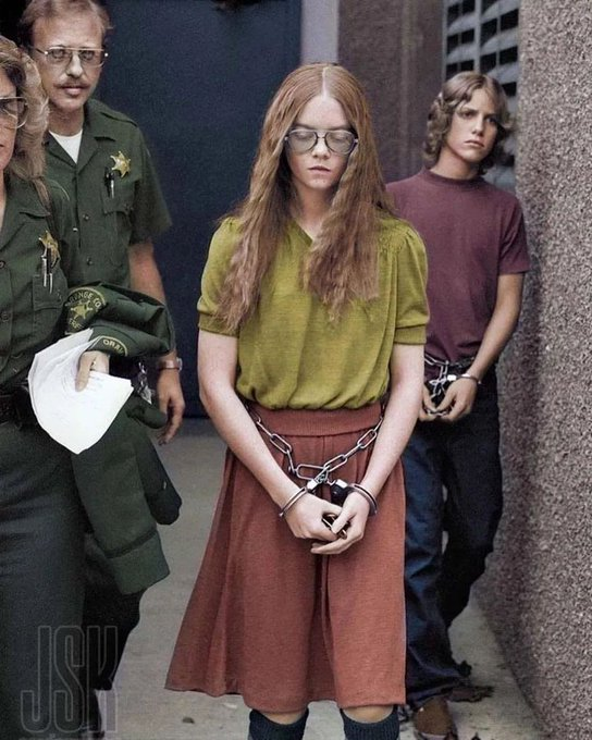 PicturesFoIder's tweet photo. In 1979, 16-year-old Brenda Ann Spencer was arrested after killing two people in San Diego, California.

When asked why she did it, she replied, "I just don't like Mondays.” https://t.co/H4R5UuqEx5