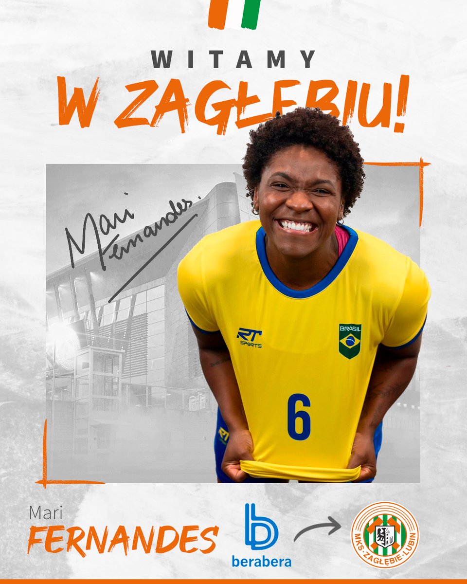 MKS_ZL's tweet photo. Lubińska samba 💪🇨🇮🇧🇷
Cześć Mari 👏 Oi Mari
#WitamyWZL #CZZR @SLkobiet @GrupaORLEN  @kghm_sa @mkszaglebiepl @KolejeD @ZaglebieLubin @WPSportoweFakty https://t.co/mfLXygWAUP