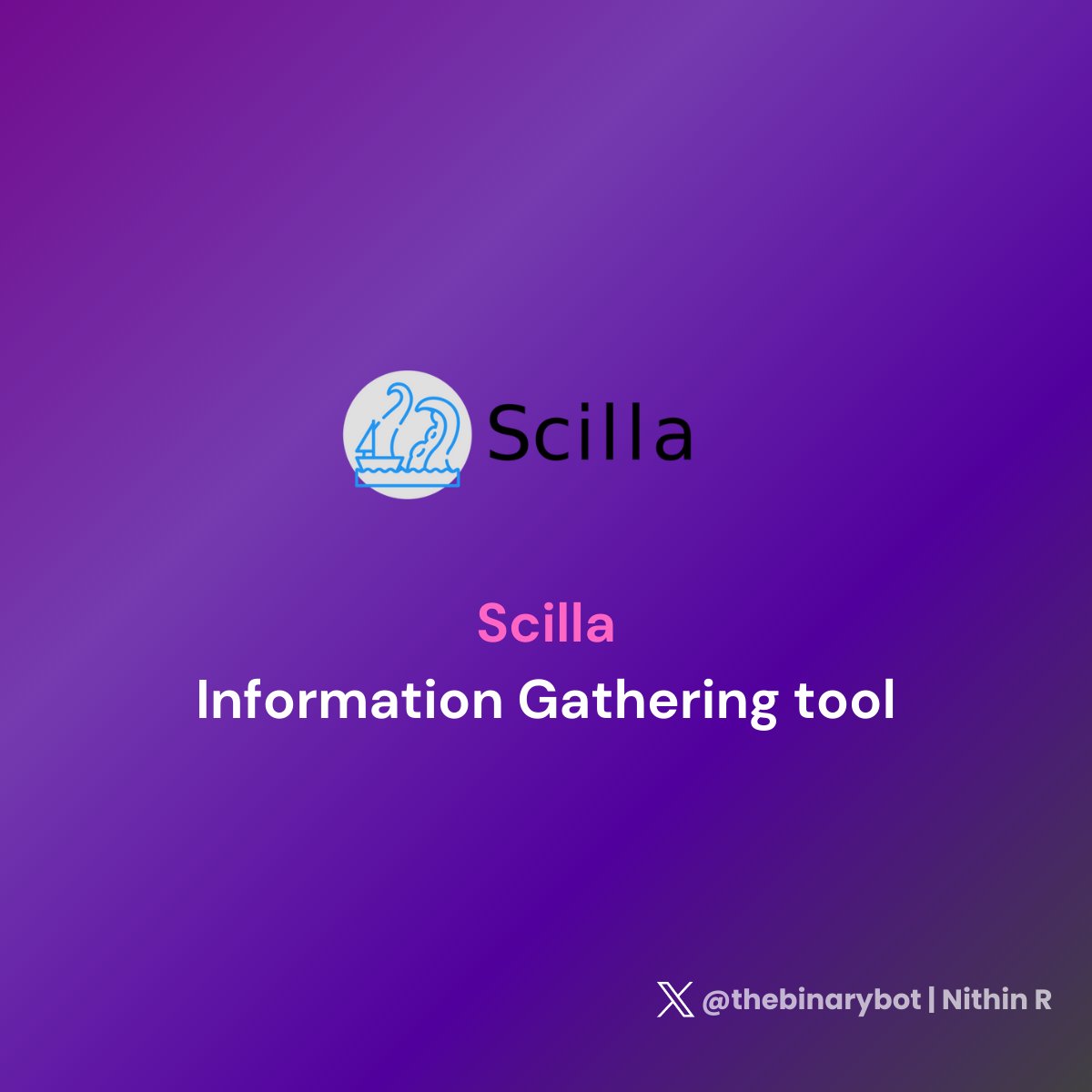 ⚒️It’s #ToolThursday and today I am going to share an amazing open source tool that I came across recently - Scilla

Unique Features:

🛠️ Open Source &amp; Easy to Use 
🚀 Fast &amp; Go-based 
📊 Versatile Enumeration 
📝 Automated Report Generation 

➡️ Scilla is an information