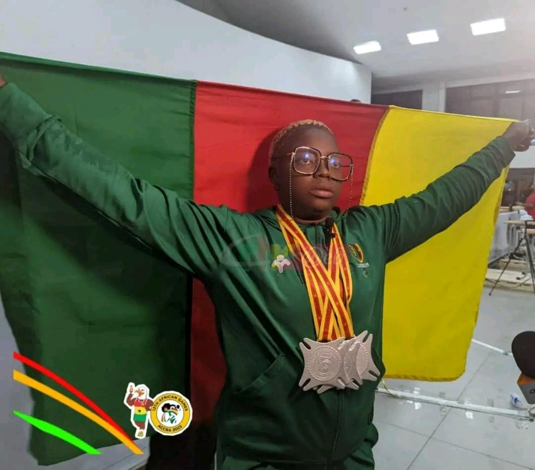 dailyechoes237's tweet photo. Sports Echoes

Jeanne Gaelle Eyenga Mbo Ossi triple Silver Medals in Women’s 81kg Weightlifting. 

14 medals in total for team Cameroon.

#DailyEchoes #earthquake #AtleticoMadridInter #KateGate https://t.co/vcnBOQGWH1