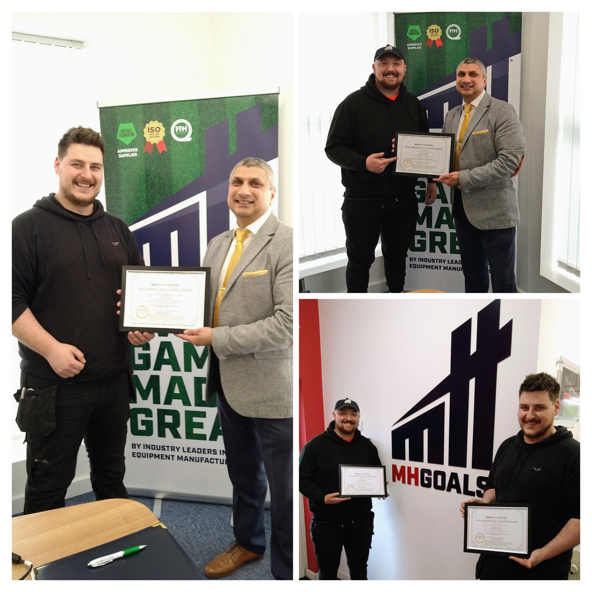 Congratulations to Charlie & Luke @lukesp02 from our good friends @MHGoals who have successfully completed their bespoke SMART #Leadership training programme this week. Well done to both of you! #AlwaysBeTheBestThatYouCanBe #NeverStopLearning