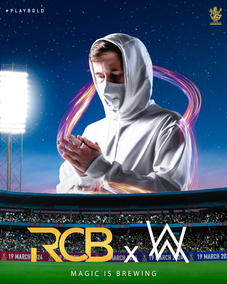 International DJ and Music Producer @IAmAlanWalker 🎧🎵 will be at the #RCBUnbox event on 19th March, with a special surprise that you just can’t miss! 🤩

Book your tickets today for an experience of a lifetime. 🎟️

#PlayBold #ನಮ್ಮRCB #IPL2024 #RCBxAlanWalker #AlanWalker