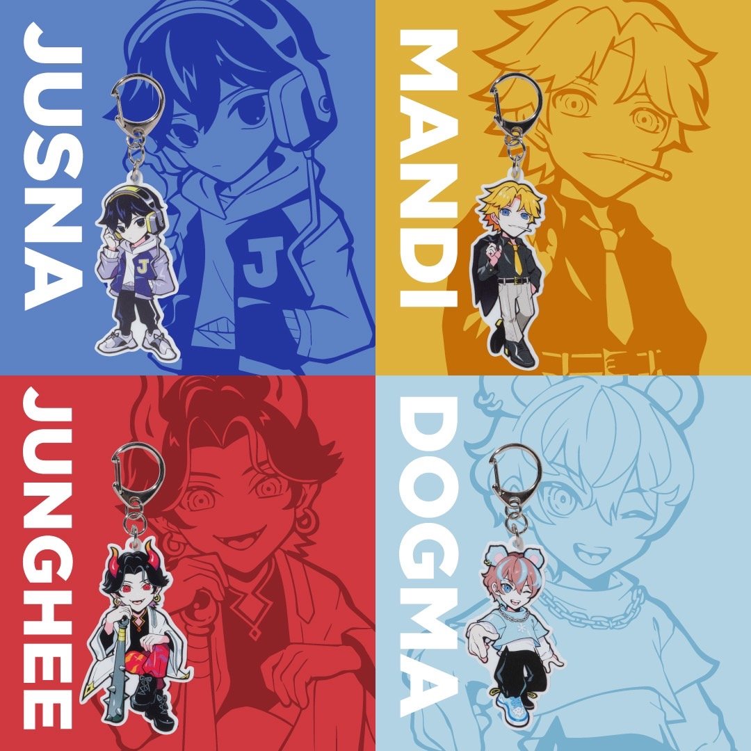 NEW ACRYLIC KEYCHAIN 1,320円【税込】 🔷DMM TVプレミアム会員限定先行販売 3/15 (金) 20:00 ~ 🔶一般販売／オンライン 3/16 (土) 20:00 ~ ※在庫無くなり次第販売終了。 ▼DMM TV rcv.ixd.dmm.com/api/surl?urid=… ▼CRAZY RACCOON ONLINE STORE crazyraccoon-store.com