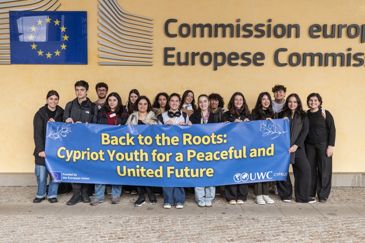 In their 1st ever joint study trip, 17 EU high school students from the Greek Cypriot and Turkish Cypriot communities studying at the United World Colleges (UWC) in 🇩🇪and🇳🇱 are visiting Brussels 13-14 March to learn about the EU institutions. europa.eu/!f9cJBr #Cyprus