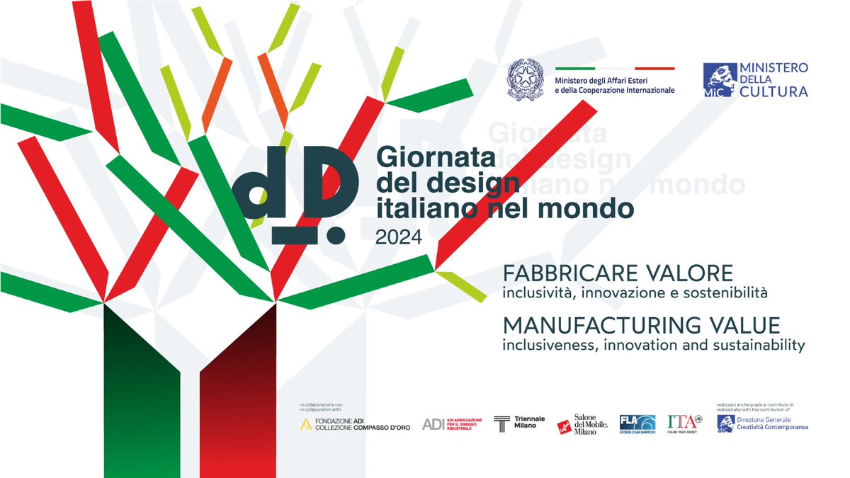 #IDD2024| SdS @tripodimaria apre alla #Farnesina l’VIII edizione della Giornata del Design italiano nel mondo. “Fabbricare valore: inclusività, innovazione e sostenibilità”. 📽️Segui la diretta 👇 youtube.com/watch?v=SJ9_en…