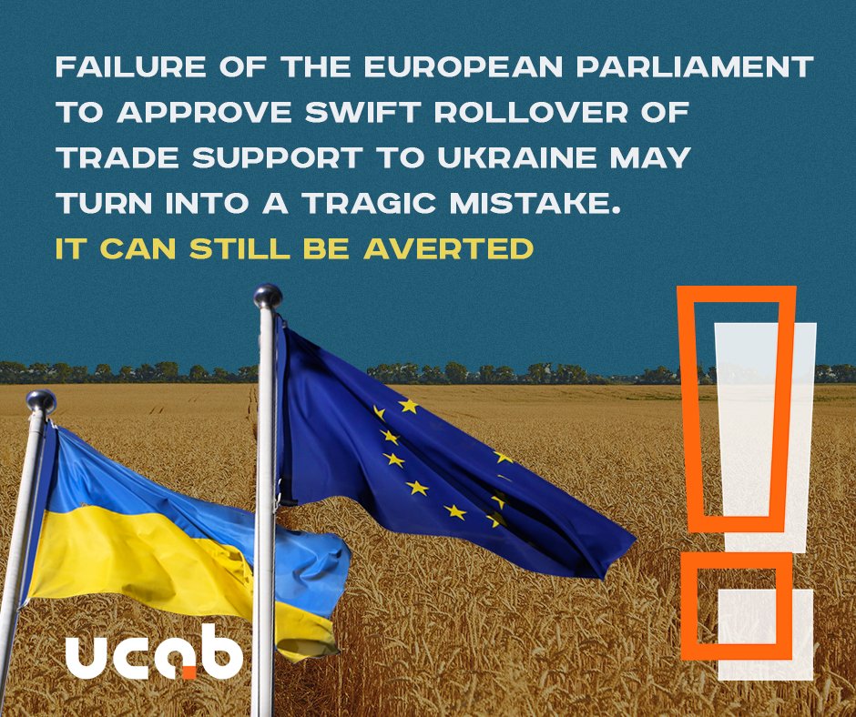 ‼️ Failure of the European Parliament to approve swift rollover of trade support to Ukraine may turn into a tragic mistake. It can still be averted ‼️ Details 📌 bit.ly/43evveZ