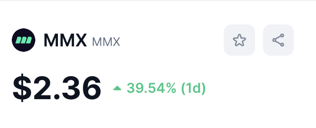 M2Exchange's tweet photo. It's a good day to be an $MMX holder!
Especially on #M2 with the first Community Rewards draw happening tomorrow🚀 https://t.co/uKI0c2KbmC