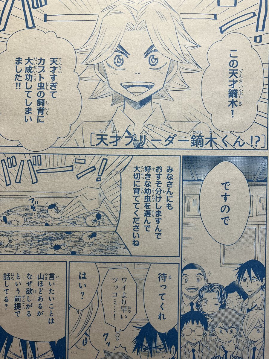 放課後ペダルの鏑木のカブトムシネタで資料にした切り抜き出てきちゃった(笑)実家で読んでた河北新聞です… 