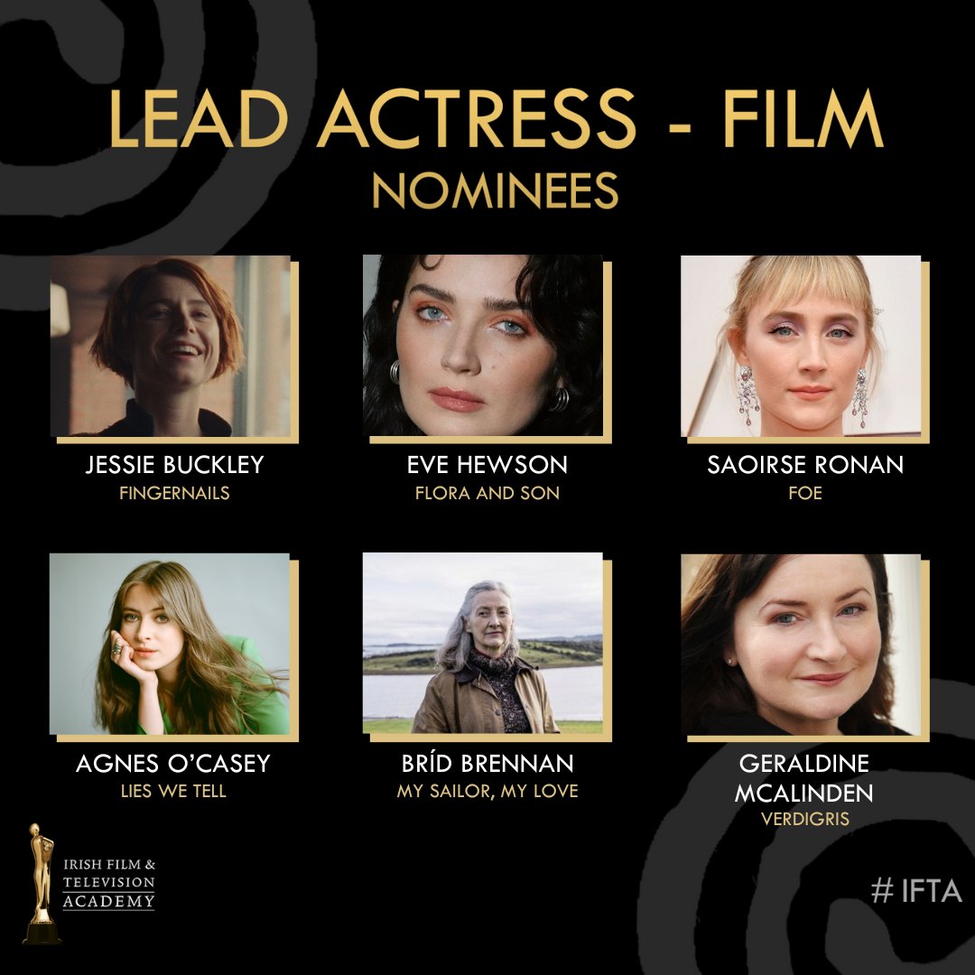 IFTA's tweet photo. The nominations for LEAD ACTRESS - FILM

#IFTA https://t.co/s2x09YX7YT