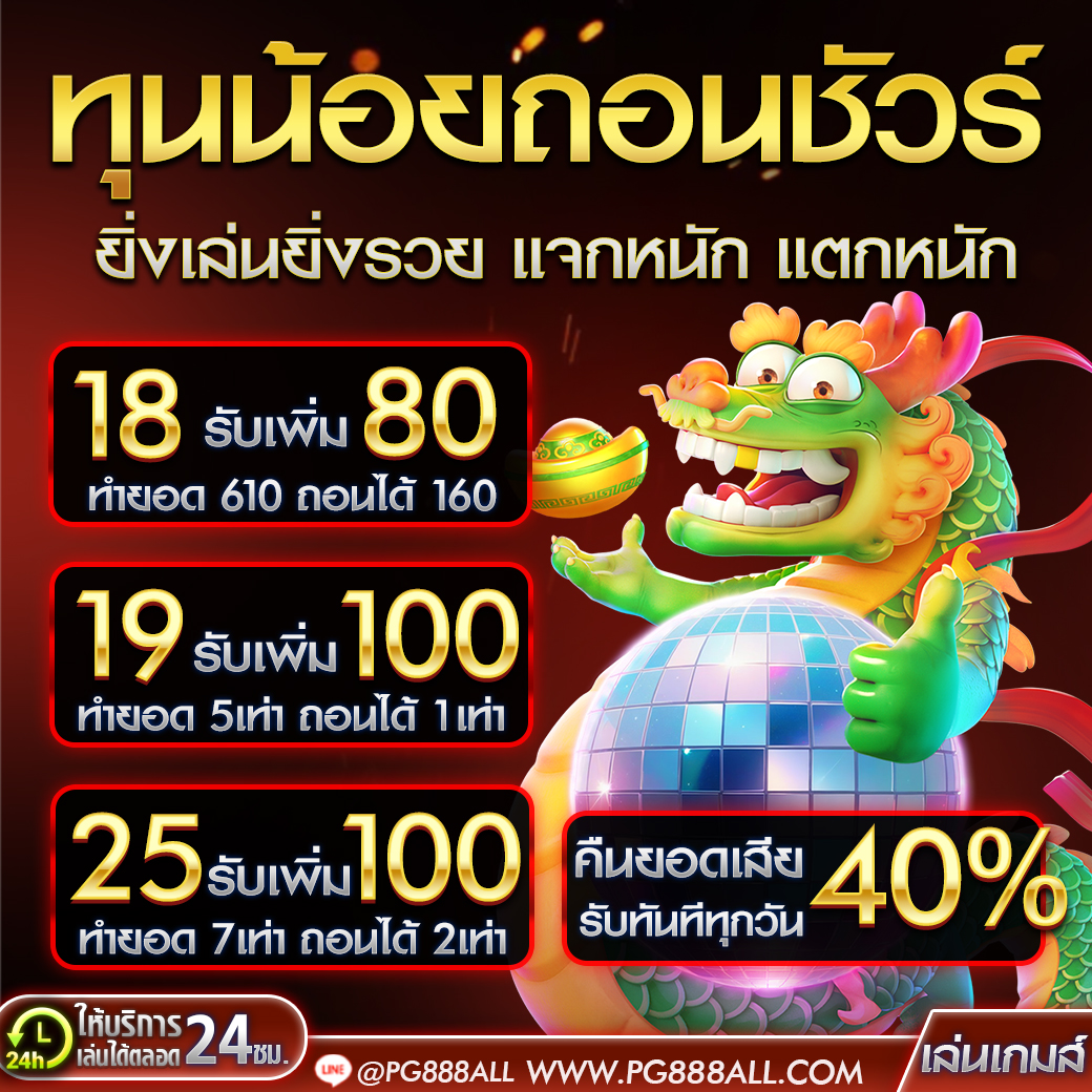 Pg888_all's tweet photo. ทุนน้อยถอนได้ชัวร์💵
ยิ่งเล่นยิ่งรวย แจกหนัก แตกหนัก🔥

❤️ฝาก 18 รับ 80
❤️ฝาก 19 รับ 100
❤️ฝาก 25 รับ 100

✨คืนยอดเสีย40%
✨แนะนำเพื่อน40%
💌สมัคร : https://t.co/sEaeRAxVME 
#สล็อตทุนน้อย #สล็อตแตกง่าย #สล็อตเครดิตฟรี #สล็อต #สล็อตเครดิตฟรี #เกมสล็อตเว็บตรง #ทุนน้อยแตกหนัก https://t.co/McvyPwvNHF