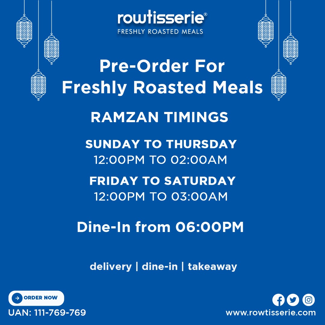 #Rowtisserie #14thStreetPhase5DHA #ramzan #ramzantime #ramzanmubarak🌙 #ordernow